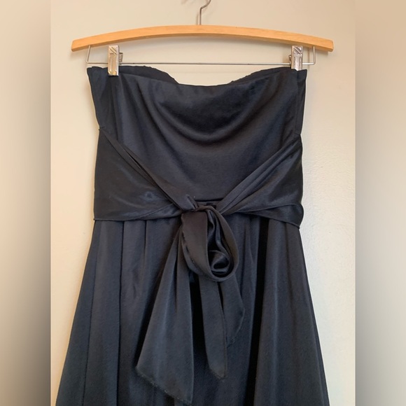 Teeze me Y2K Vintage Strapless Mini Dress strapless L Black babydoll whimsigoth - Picture 5 of 7